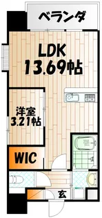 ハイネス徳力【2階】の間取り