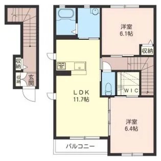 アンビシア【2階】の間取り