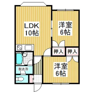 メゾンドパラダイス【3階】の間取り