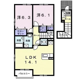 グレイス【2階】の間取り