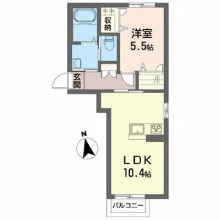 シャーメゾン プランドール神町【2階】の間取り