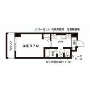 Nasic Mate 梨園【5階】の間取り