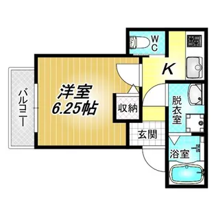 カーサフォルトゥナート羽曳野I【2階】の間取り
