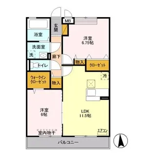 アヴァンタージュ II【1階】の間取り