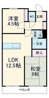 シャレーナ藤が丘【2階】の間取り