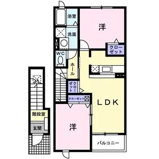 ユリシス1番館【2階】の間取り