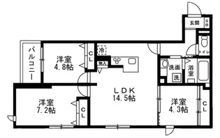グランルミエール【2階】の間取り