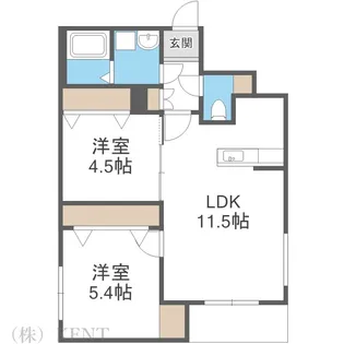 カサラビン(CASA RAVIN【1階】の間取り