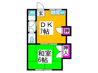 寺田ハイツ【2階】の間取り