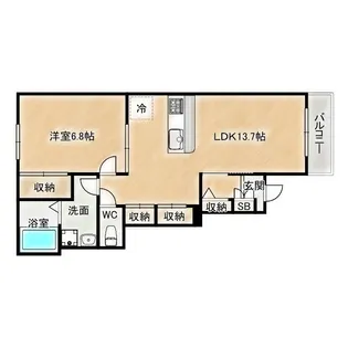 wisteria【1階】の間取り