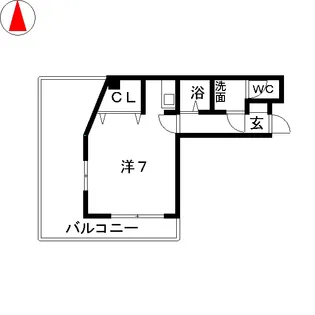 ビルクリバラ【5階】の間取り