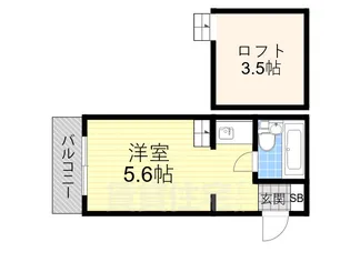ラフィーネ千里丘【3階】の間取り