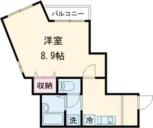 クインズヤード【1階】の間取り