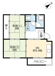 UR西大和片岡台【5階】の間取り