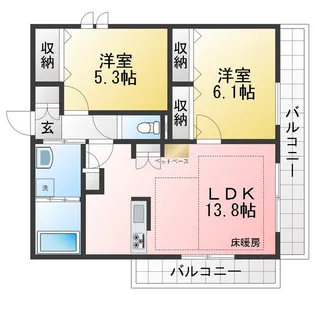 La Seine【2階】の間取り