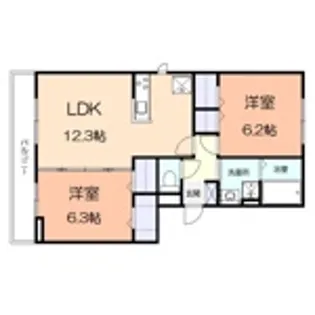オルテンシア【2階】の間取り