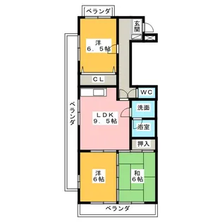 ドリーム池見【2階】の間取り