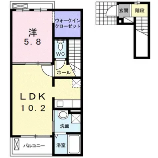 プロムナード【2階】の間取り
