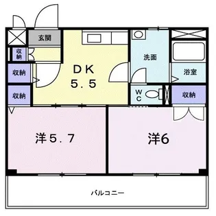 アベニューゆりの木II【3階】の間取り