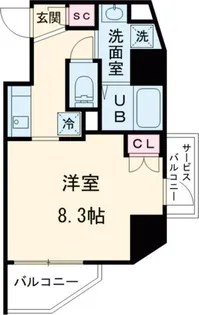 オーガスタレジデンス北綾瀬【4階】の間取り