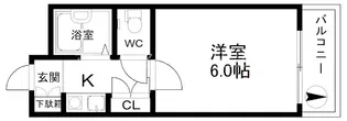 三研BLDロイヤル本館【4階】の間取り