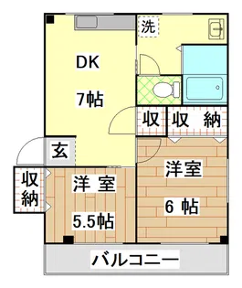 コンシェルジュノース【1階】の間取り