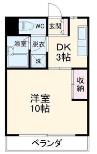 グリーンハイツ徳川【3階】の間取り