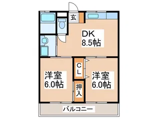 メゾンYK【2階】の間取り