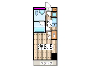 ブリリアンス幸【4階】の間取り