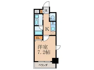 クローバー・レジデンス江坂【4階】の間取り