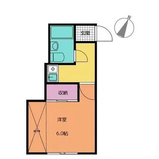 拝島ハイツ【2階】の間取り