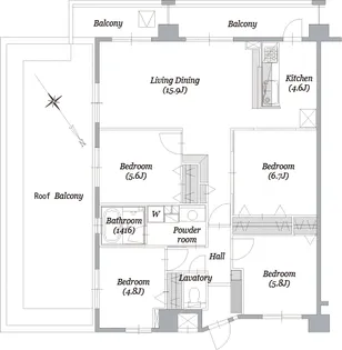 Bell Grace 梶山【4階】の間取り