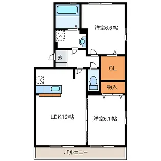 静岡県浜松市中央区東伊場1【アパート】の間取り