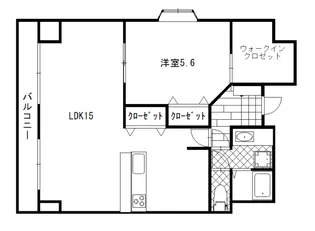 中央ハイツ元浜【4階】の間取り