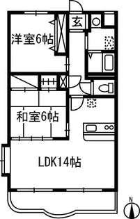 エスポワール【3階】の間取り