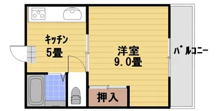 ベルメゾン【3階】の間取り