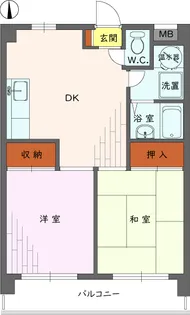 ライオンズマンション尾久【4階】の間取り