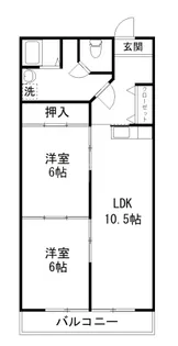 第14柴田マンション【5階】の間取り