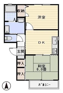 フレグランス秋桜【1階】の間取り