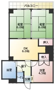 シティハイツK【2階】の間取り