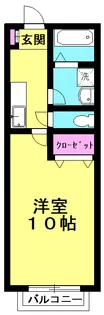 アクアランドマンションII【3階】の間取り