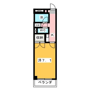 ユースハイム八剣【3階】の間取り