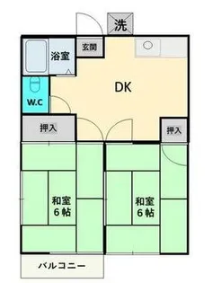ハイツ・イズミ【1階】の間取り