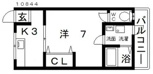 ヌーヴェルハイツ東新町【2階】の間取り