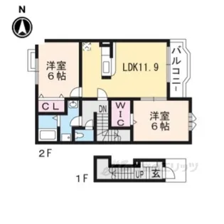 アイリット・1【2階】の間取り