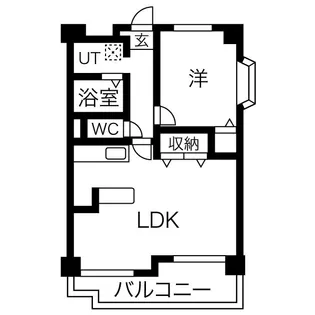 ビューテラス大新【4階】の間取り