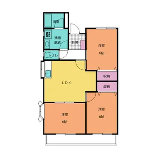 タウンヒル芹沢’90【3階】の間取り