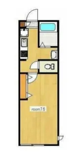 神奈川県藤沢市片瀬海岸3【アパート】の間取り