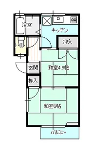サンハイツとき【2階】の間取り