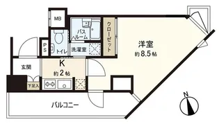 ラ・ルート大手町【10階】の間取り